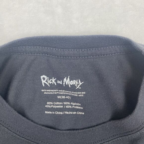 Ricky And Morty Graphic Shirt Mens Medium Gray Long Sleeve Crewneck Pullover - Picture 5 of 7